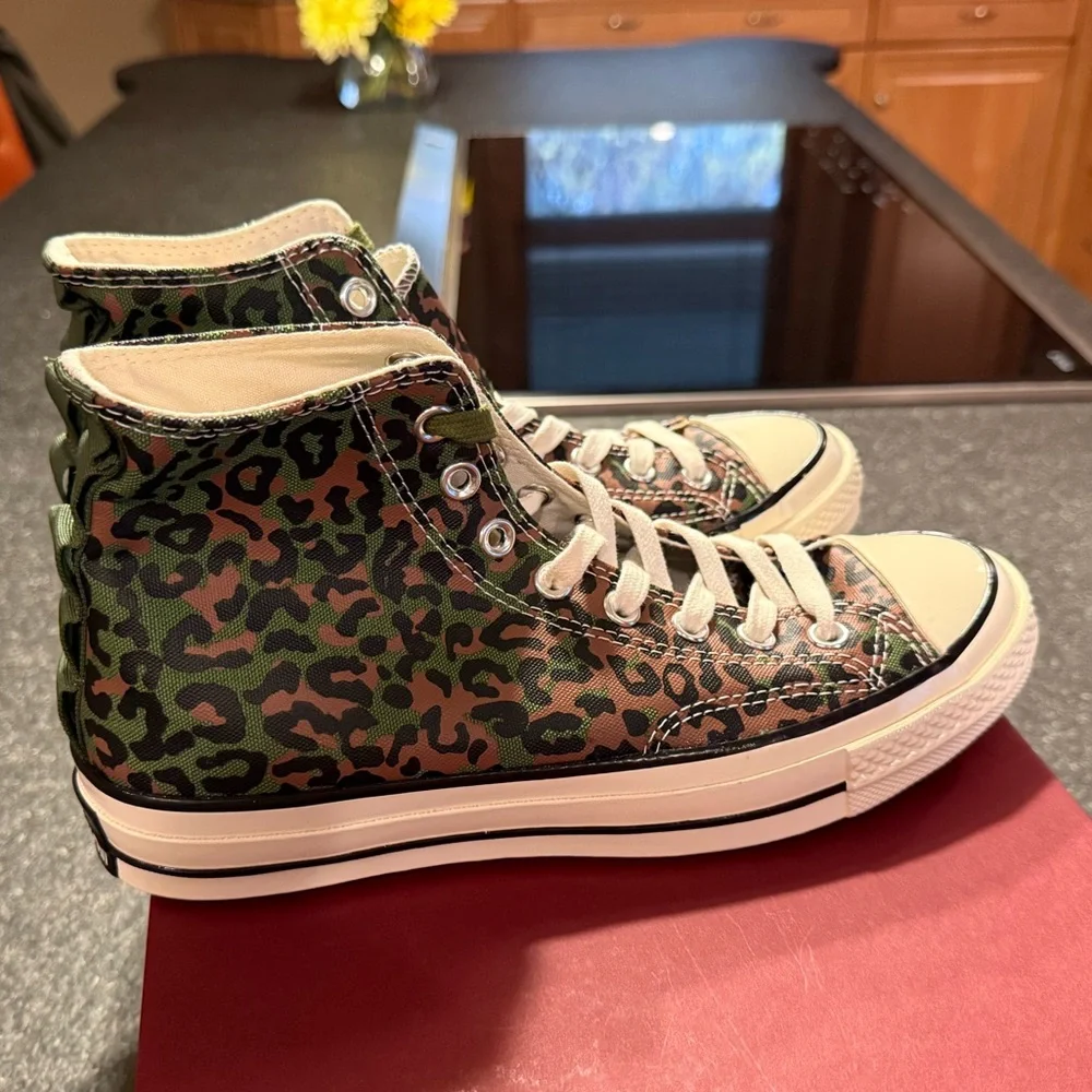 CONVERSE x CONCEPTS unisex CT 1970 HI ZAIRE LEOPARD CAMO SNEAKERS
